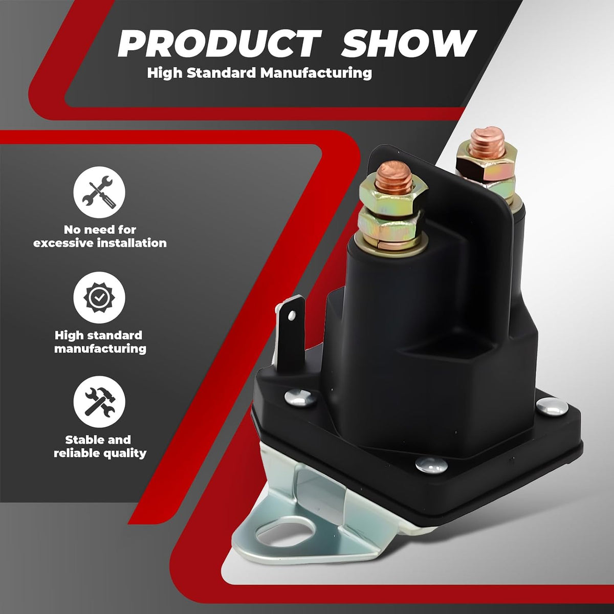 12V Three-Terminal Starter Solenoid Relay
