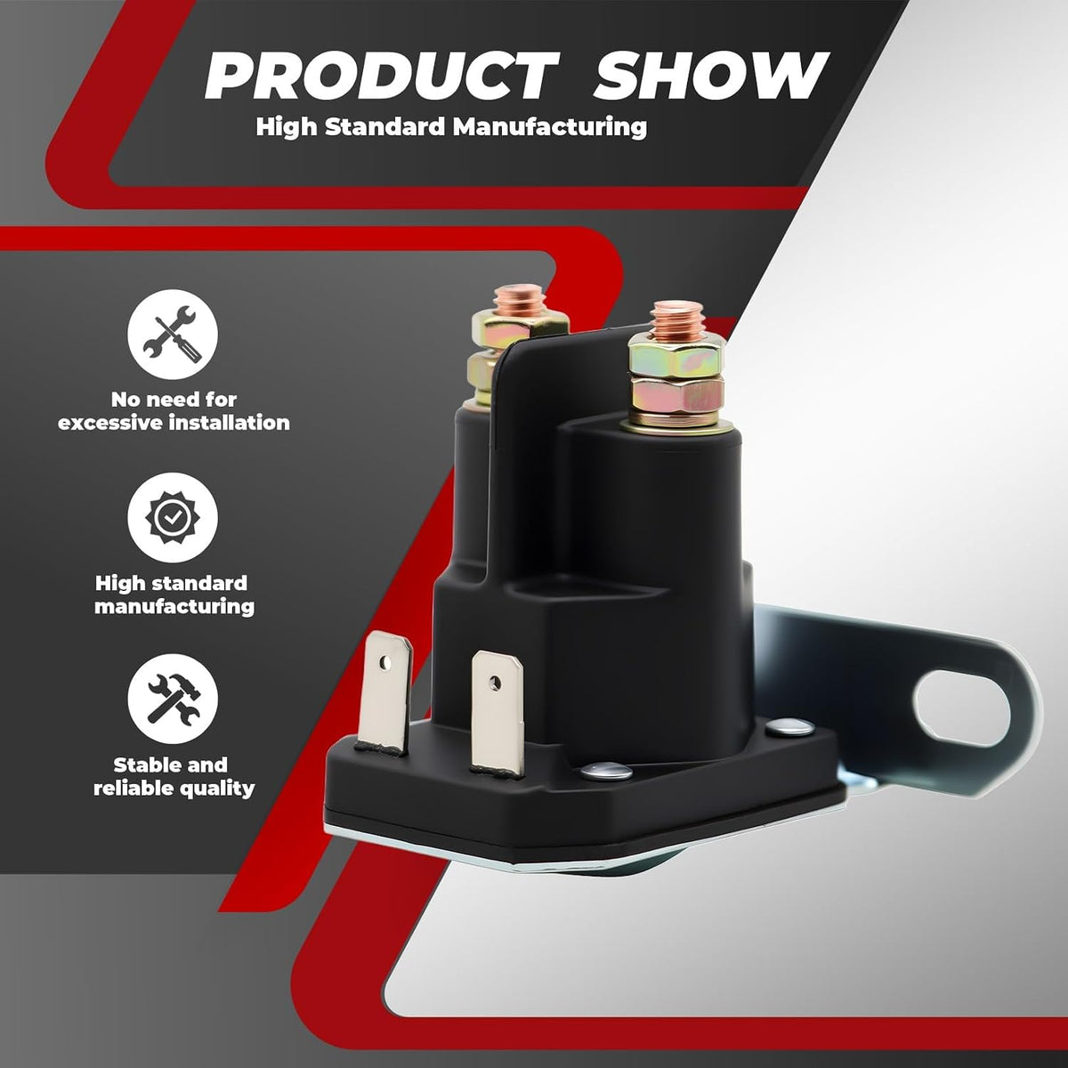 Four-Terminal Starter Solenoid for Select LTX and RZT Mowers