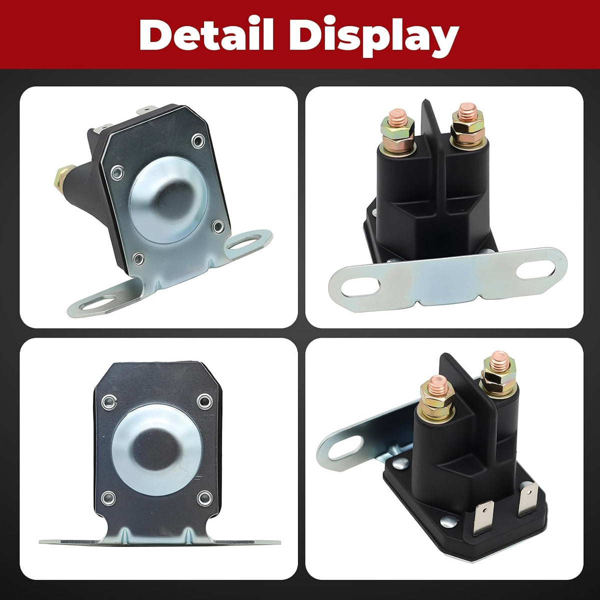 Four-Terminal Starter Solenoid for Select LTX and RZT Mowers