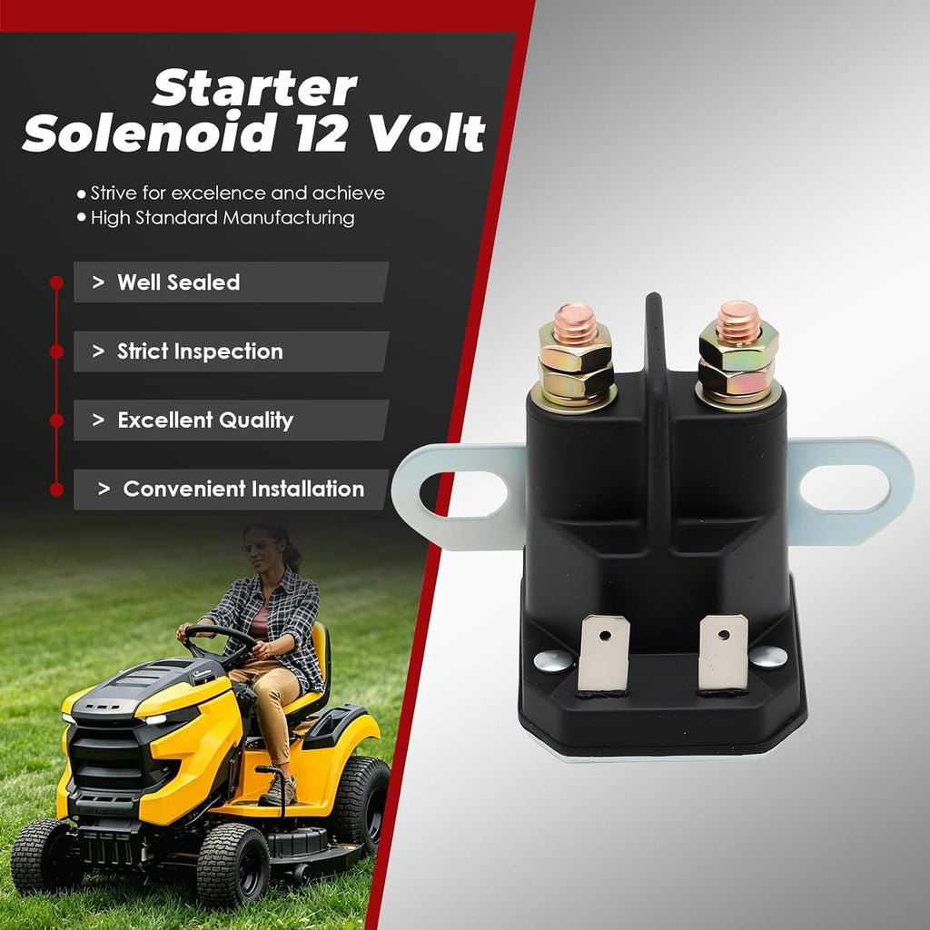 Four-Terminal Starter Solenoid for Select LTX and RZT Mowers