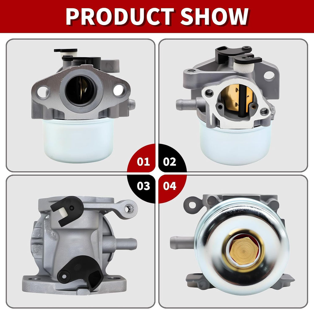 Carburetor Kit for Select 190cc Lawn Mower Engines