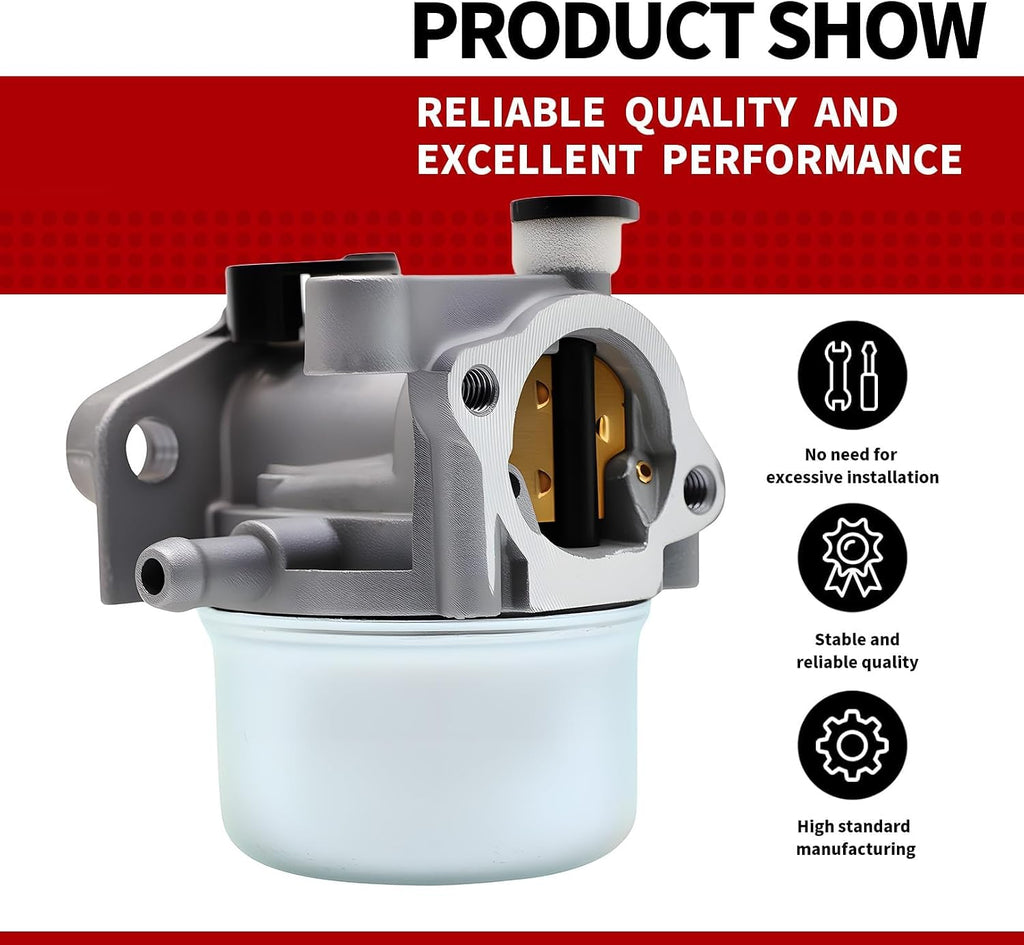 Carburetor Kit for Select 190cc Lawn Mower Engines