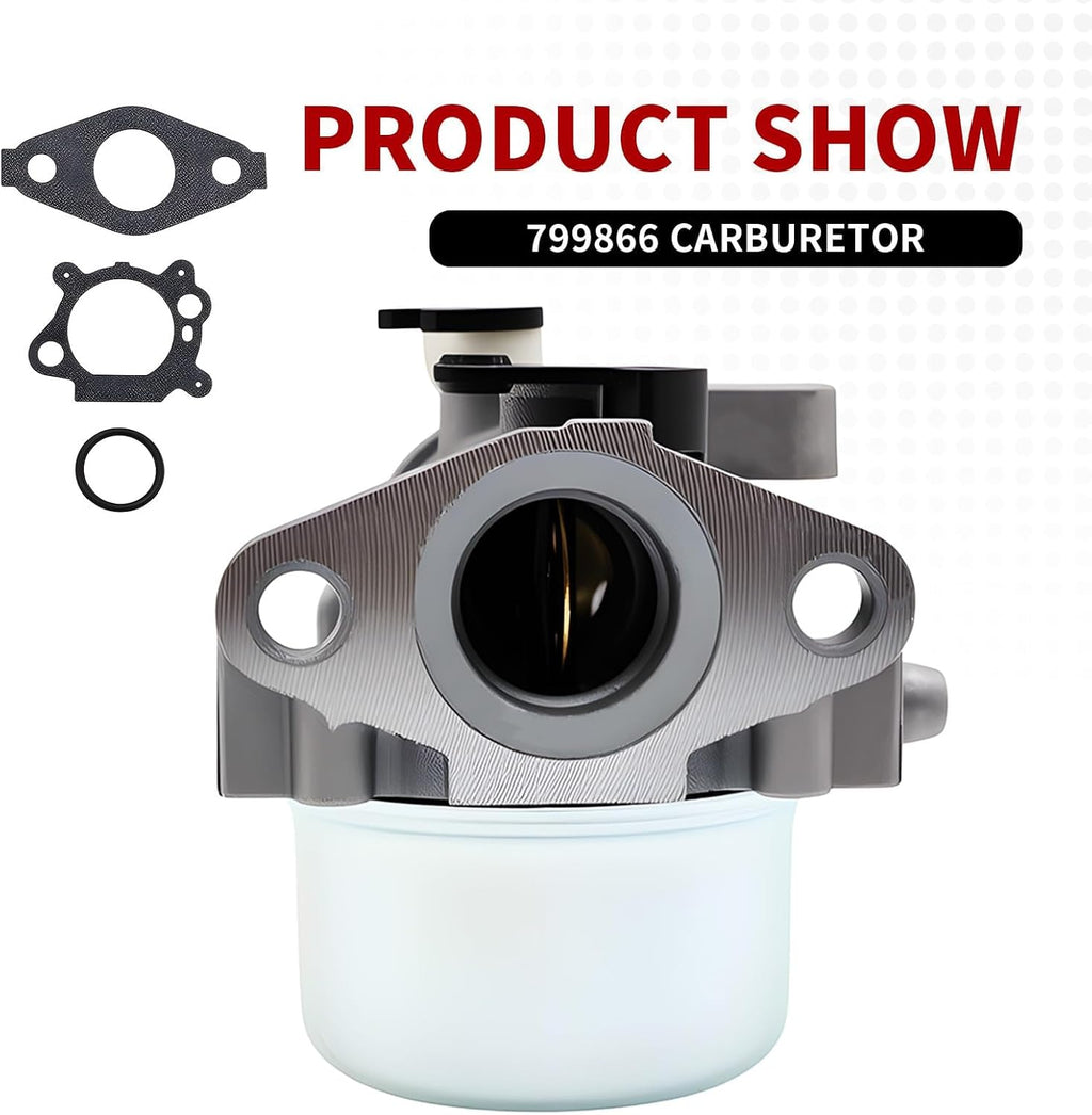 Carburetor Kit for Select 190cc Lawn Mower Engines